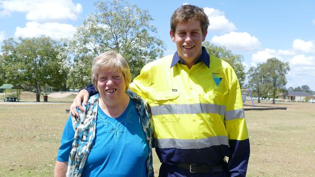 Brad Parker, 26, and his mum, Judy.