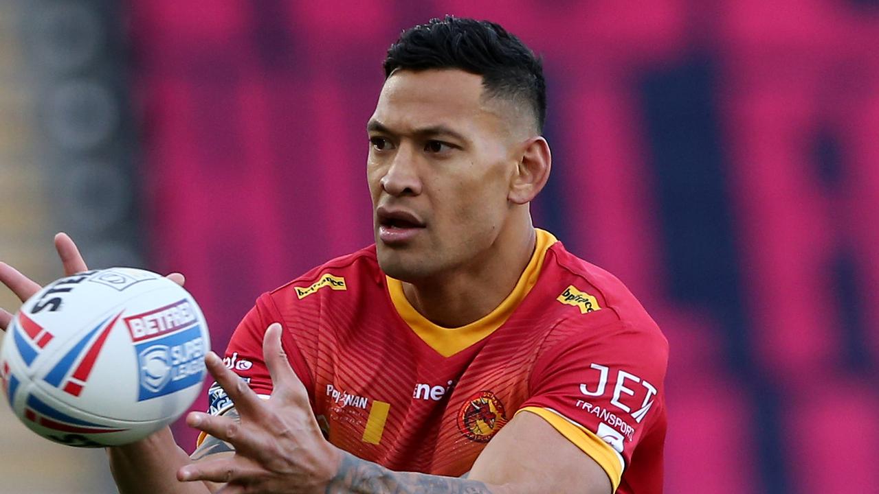 Israel Folau playing with Catalan Dragons.