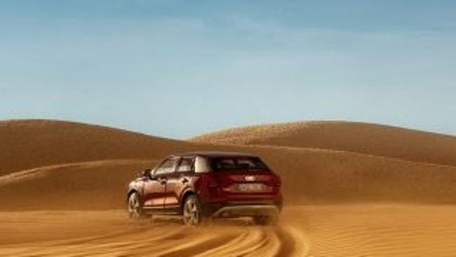 Photographer created a desert in his studio to photograph the the Audi Q2