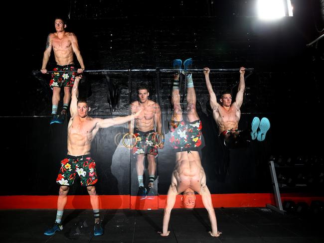Newbury in action at CrossFit Gym on Gilbert Street. Photo: Tait Schmaal.
