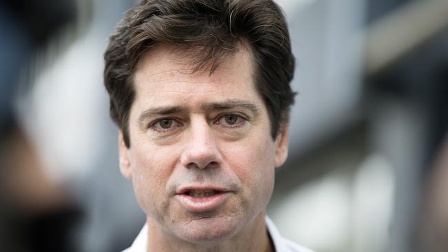 Gillon McLachlan wants more give from the players. Picture: Sarah Matray