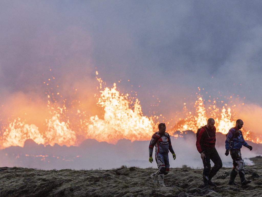 “It’s much too hot to stay there for any extended amount of time. I mean it’s like 1,000 degrees Celsius,” Irish tourist Niall Lynch added. Picture: Emin Yogurtcuoglu/Anadolu Agency via Getty Images