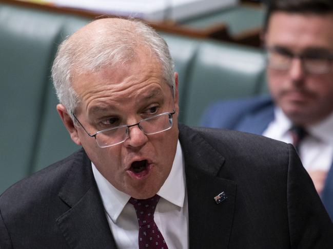 CANBERRA, AUSTRALIA - NewsWire Photos JUNE 2, 2021: Prime Minister of Australia, Scott Morrison during Question Time at Parliament House in Canberra. Picture: NCA NewsWire / Martin Ollman