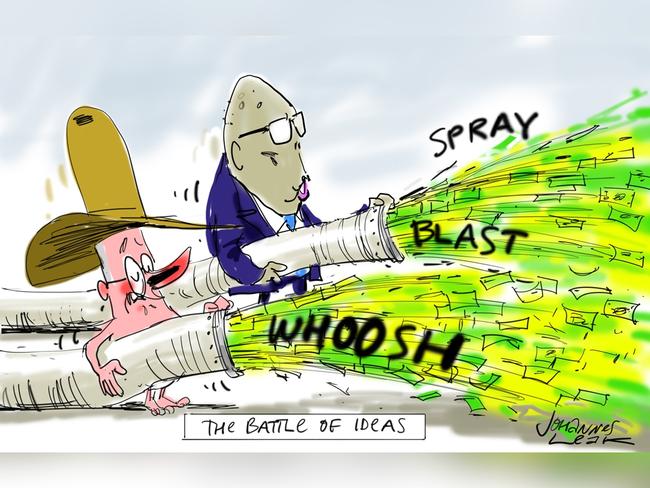 Johannes Leak Commentary Cartoon for 14-04-2025Version: Commentary Cartoon  (4:3, 1024x768 - Aspect ratio preserved, Canvas added)COPYRIGHT: The Australian's artists each have different copyright agreements in place regarding re-use of their work in other publications.Please seek advice from the artists themselves or the Managing Editor of The Australian regarding re-use.