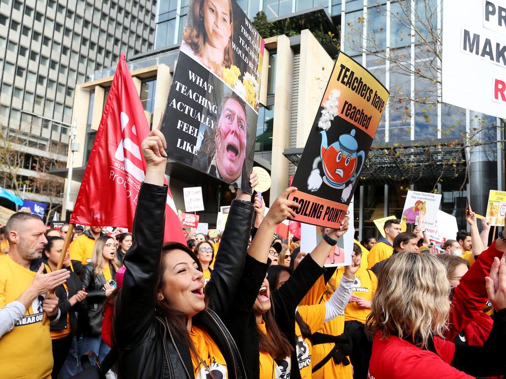 Public sector workers and the unions representing them have repeatedly clashed with the Perrottet government over pay and conditions. Picture: Lisa Maree Williams / Getty Images