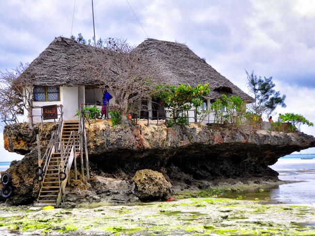 The Rock Restaurant in Zanzibar. Picture: Rod Waddington