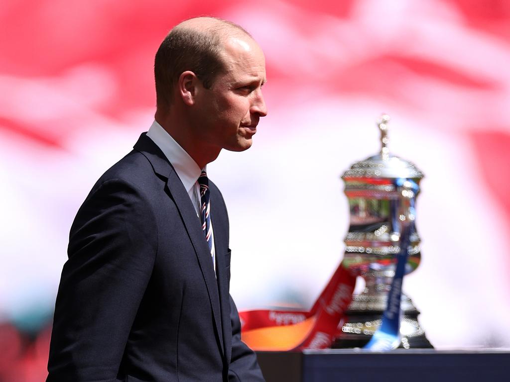 Soccer-mad Prince William attended the Women's FA Cup Final between Chelsea FC and Manchester United at Wembley Stadium in May. Picture: Getty Images