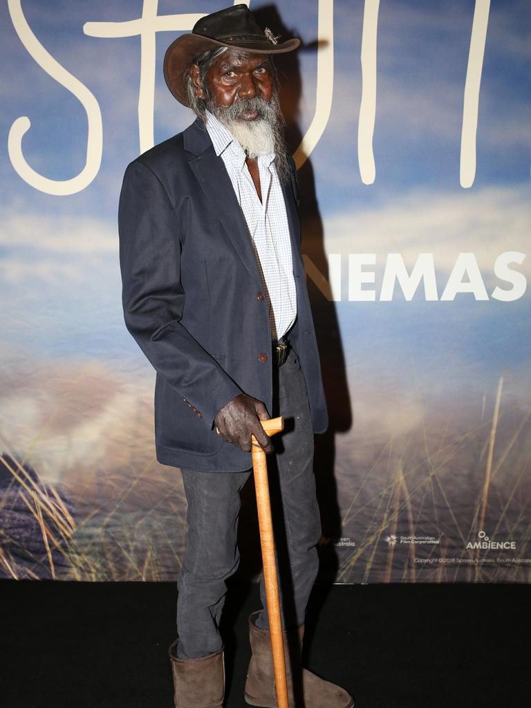 David Gulpilil at the premiere of Storm Boy in January this year. Picture: AAP/Emma Brasier