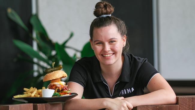 Primal Bar &amp; Grill manager Chelsea Mudge. Primal Bar &amp; Grill has recently opened at the former site of Hog's Breath Cafe Palmerston. Picture: Glenn Campbell