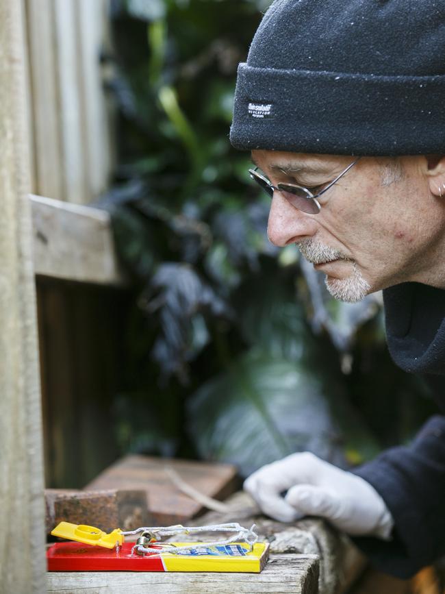 Don Ravens in his home is West Pennant Hill. Picture: Tim Pascoe