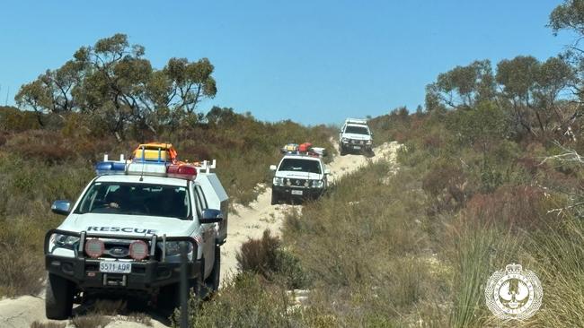 The ground search for missing man Steven continues at Ngarkat Conservation Park on Wednesday morning. Picture: SA Police