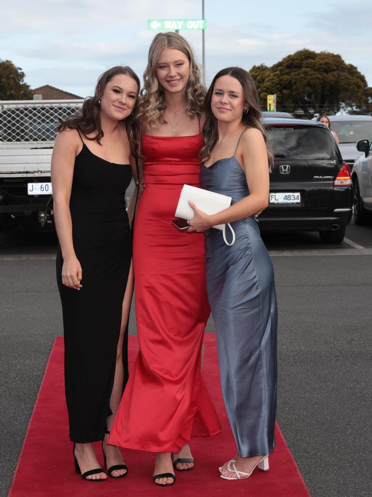 Students step out at the Guilford Young leaver’s dinner at Elwick Racecourse. Picture: Mireille Merlet