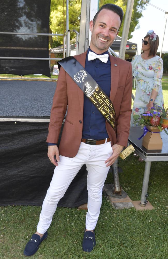 Best dressed man Chris Plim at the 2023 Lismore Cup on Thursday.