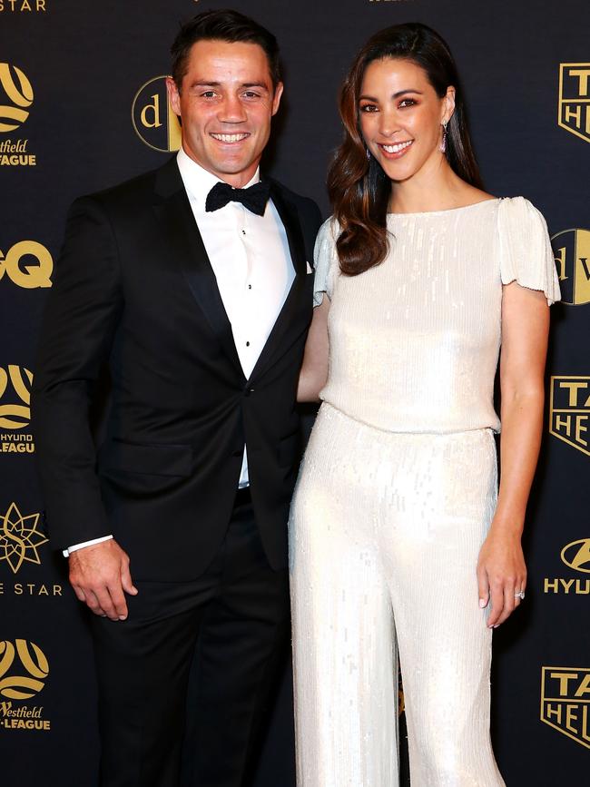 Cooper Cronk and Tara Rushton in 2019. Picture; Jason McCawley/Getty