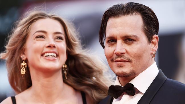 Amber Heard and Johnny Depp in happier times. Picture: Ian Gavan/Getty Images