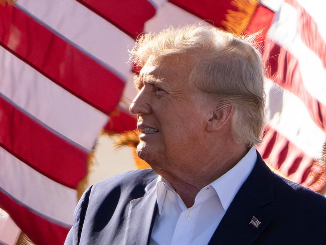 Donald Trump pictured during an election campaign rally in Waco, Texas, just days ago. Picture: AFP