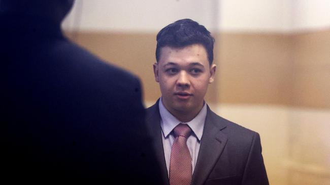 A jury acquitted Kyle Rittenhouse on charges that he murdered two men and attempted to kill a third with his semiautomatic rifle during 2020 racial justice protests in Wisconsin. Picture: Scott Olson/Getty Images/AFP