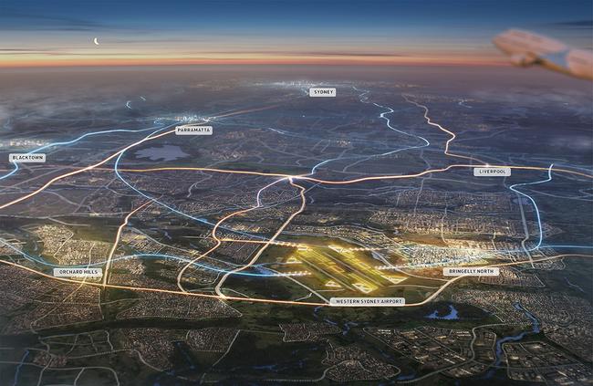 The aerotropolis refers to the thriving city around the new Western Sydney Airport.