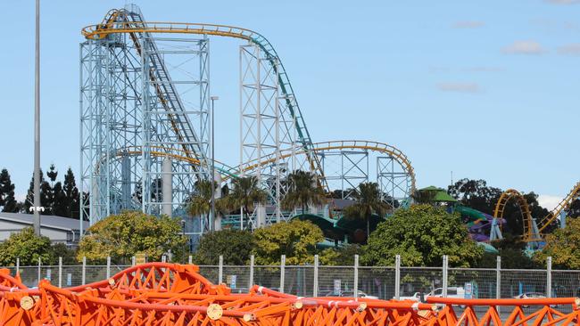 Dreamworld has been deserted since the coronavirus pandemic hit. Picture: Glenn Hampson