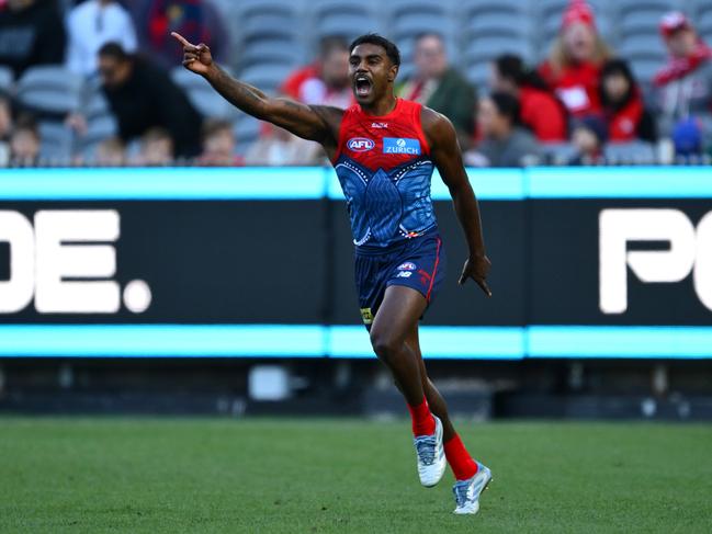 Kysaiah Pickett enjoys a goal. Picture: Getty Images
