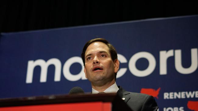 Senator Marco Rubio dropped out of the race after losing his home state of Florida. Picture: Angel Valentin/Getty Images/AFP