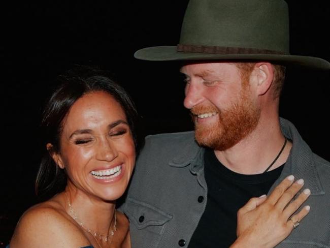 Harry and Meghan pictured at Beyoncé’s LA concert. Picture: Instagram