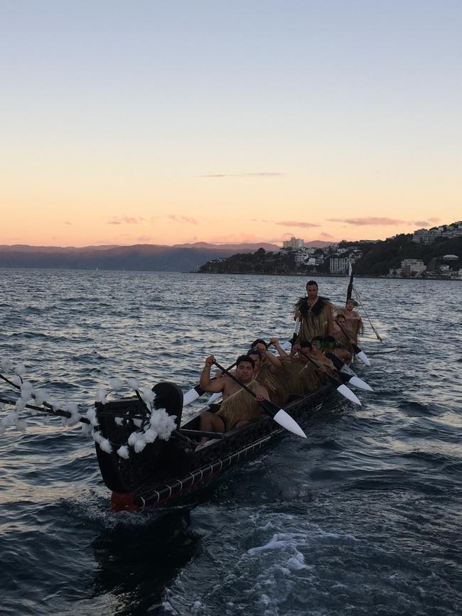 Precolonial Maori would chant prayers to the god of the ocean as they rowed.