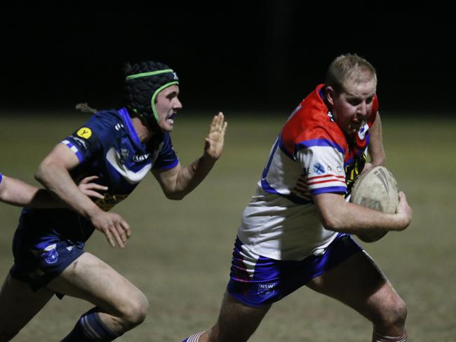 Greg Alderson gets on the outside of a defender. Picture Warren Gannon Photography