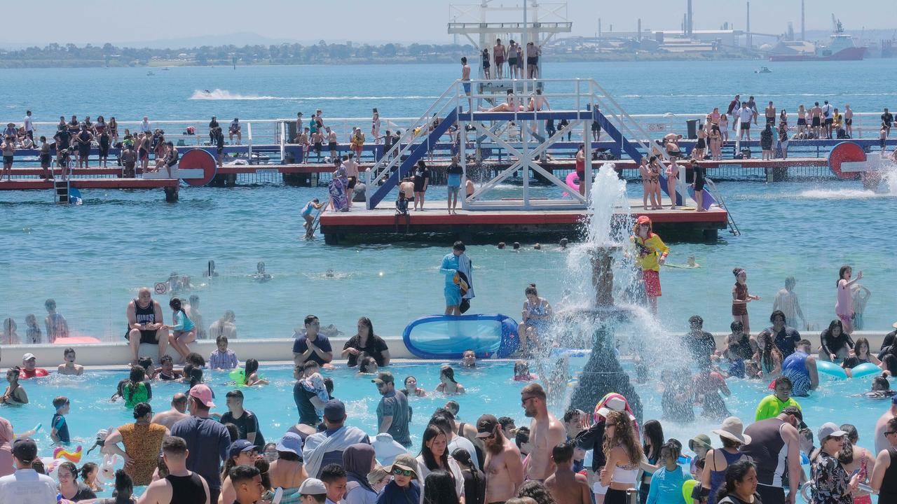 Geelong's waterfront is the place to be for Melbourne Cup with large crowds setting up on Eastern Beach Picture: Mark Wilson