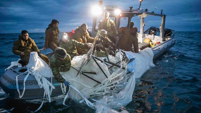 Chinese spy balloon pulled from ocean