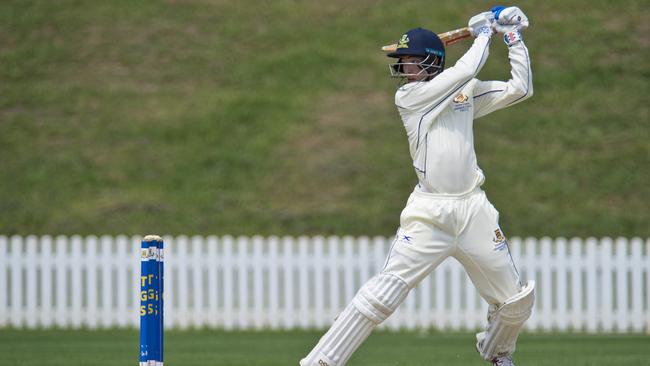 Harry Meiklejohn bats for Toowoomba Grammar School. Picture: Kevin Farmer