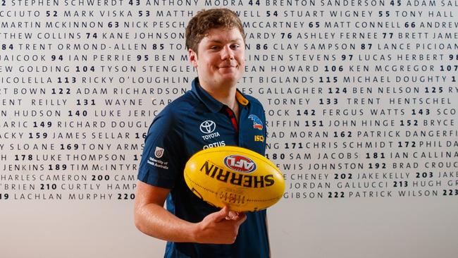 New Crows recruit Harry Schoenberg pictured at West Lakes. Picture: MATT TURNER.