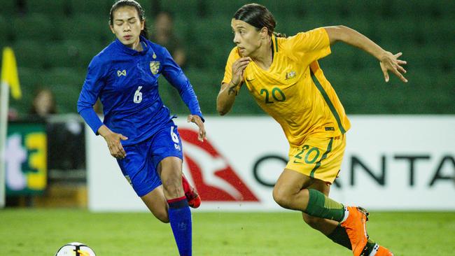 The Matildas face Thailand in the Asian Cup semi-final.