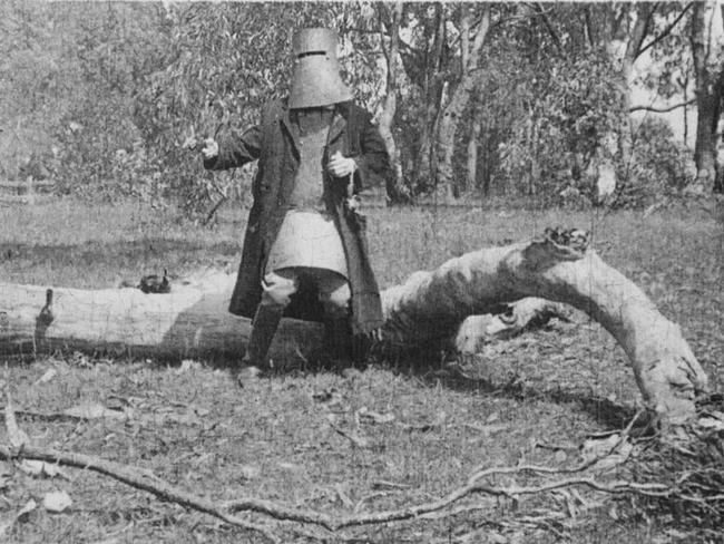 A still from The Story Of The Kelly Gang in 1906.