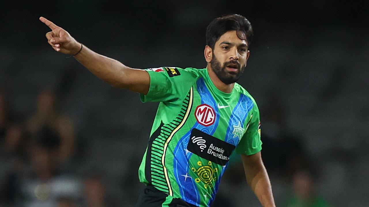 Haris Rauf of the Melbourne Stars. Photo by Mike Owen/Getty Images