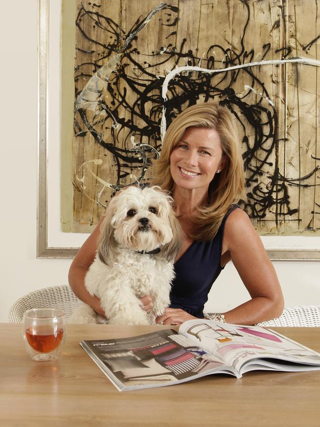 Homebody ... Deborah’s nights have gone from glitzy to low-key, including nights on the couch with her dog Billie.