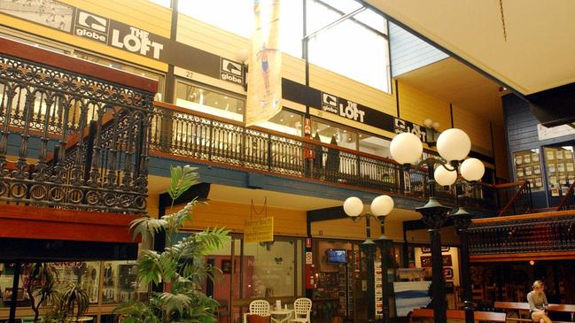 Inside the Old Burleigh Theatre Arcade.