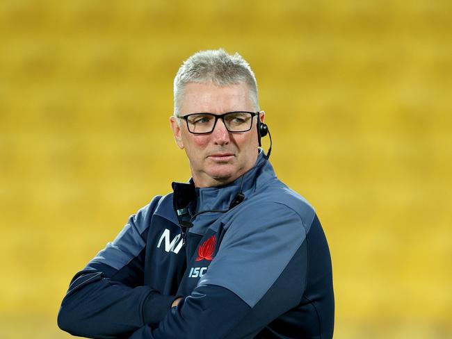 Former Waratahs coach Darren Coleman during round 11 of the Super Rugby Pacific match against Hurricanes. Picture: Hagen Hopkins/Getty Images
