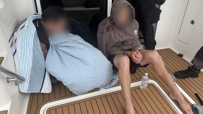 Two men after their arrest. Supplied by NSW Police.