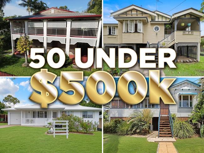 Tired of the hustle and bustle every school holidays and booking accommodation? Maybe it's time to snap up that holiday home youâve always dreamed of. Here's our guide for 50 Queensland homes under $500k.