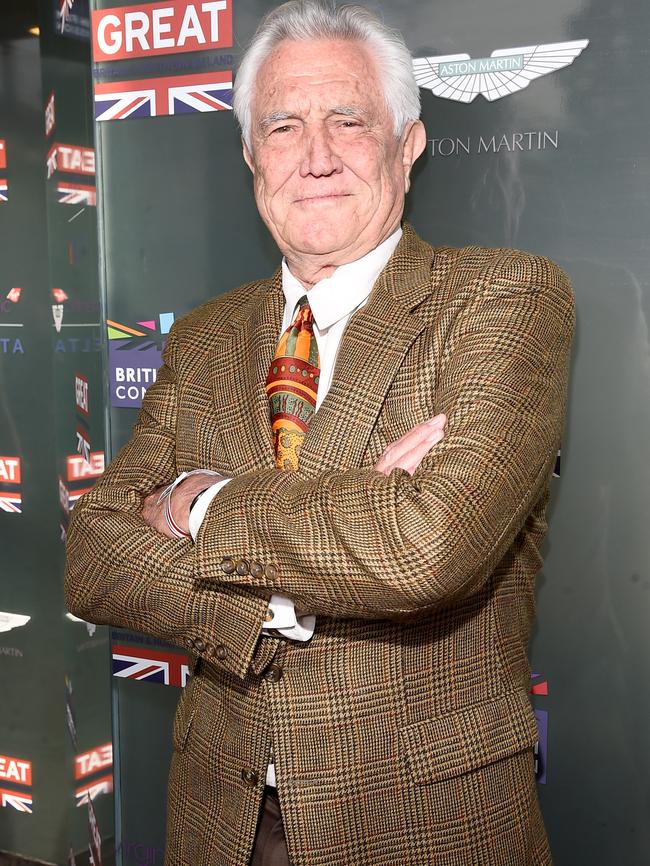 Actor George Lazenby attends the GREAT British film reception honouring the British nominees of the 87th Annual Academy Awards at The London West Hollywood. Photo by Frazer Harrison/Getty Images.