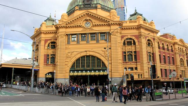 Flinders Street station in 2016. Picture: Alicia Bee