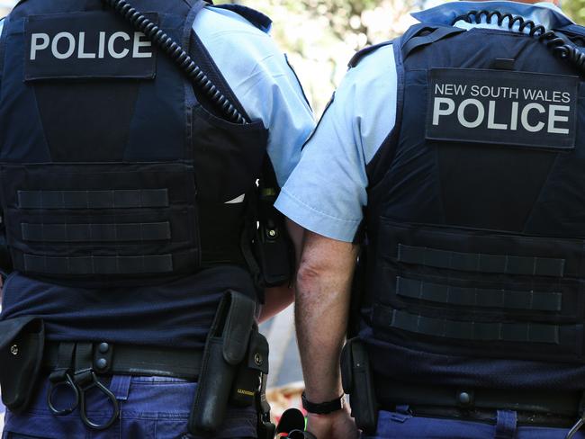 SYDNEY, AUSTRALIA , NSW Police Force general generic stock GV breaking news police tape image at the Headquarters in Surry Hills, Sydney Australia. Picture: NCA Newswire / Gaye Gerard