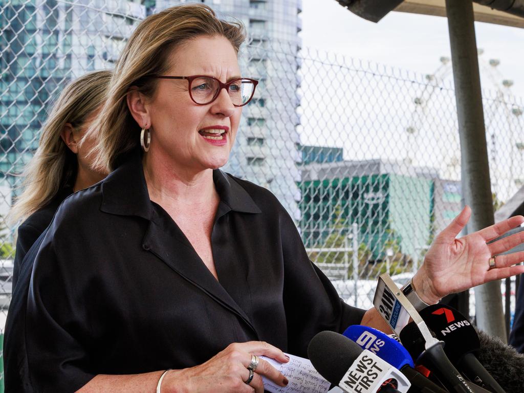 Premier Jacinta Allan says the farm is a “game changer” for renewable energy in Victoria. Picture: Aaron Francis