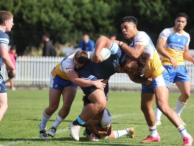 Pictured is The Peter Mulholland Cup at Ringrose Park, Wentworthville today. Patrician Brothers Blacktown v Matraville SHS. Picture: Tim Hunter.