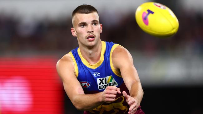 Darcy Wilmot is enjoying the ride of his AFL career. Picture: Chris Hyde/AFL Photos/via Getty Images