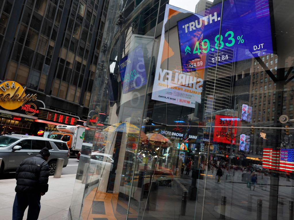 Shares in DJT skyrocketed after the shooting. Picture: Michael M. Santiago/Getty Images/AFP