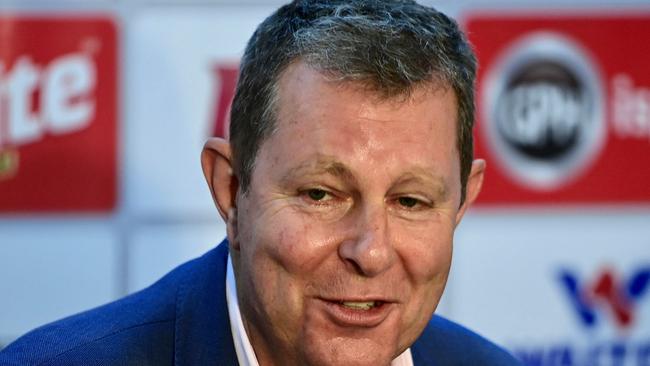 Exiled former members of the Afghanistan women’s cricket team have called on ICC chair Greg Barclay (pictured) to back funding for a refugee side in Australia. Picture: Munir uz Zaman / AFP