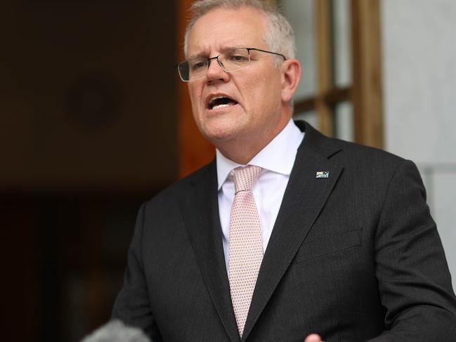 Prime Minister Scott Morrison says it is essential schools remain open. Picture: NCA NewsWire/Gary Ramage