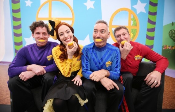 The Wiggles take up Annabelle's Lemon Face Challenge